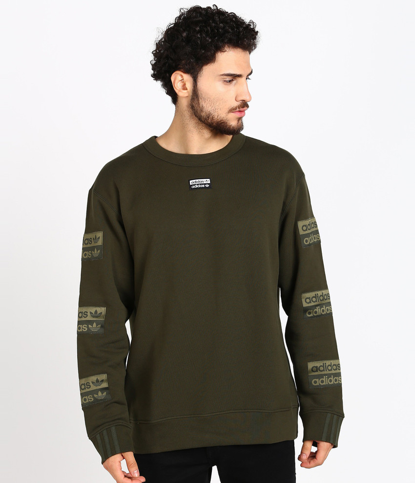 Adidas full sleeve solid men's sweatshirt new arrivals