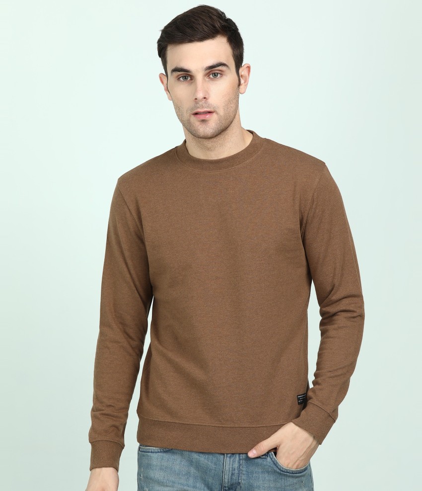 Wrangler full sleeve solid best sale men's sweatshirt