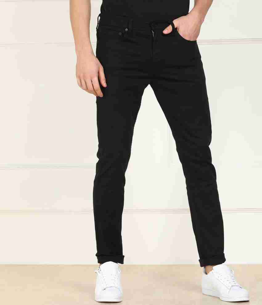 Mens black slim store fit levi jeans