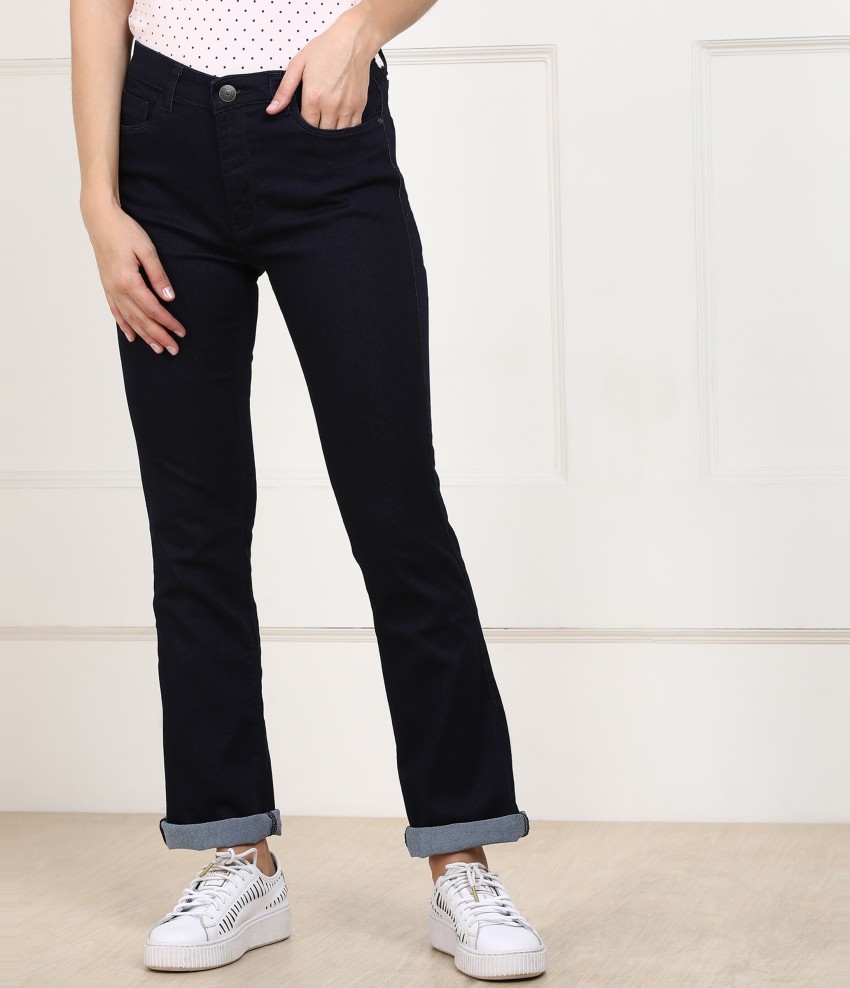 Tokyo Talkies Women Black Bootcut Clean Look Jeans