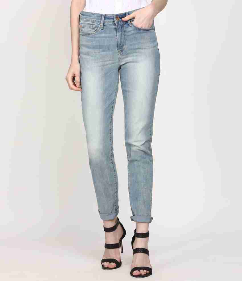 Denizen high clearance rise slim crop