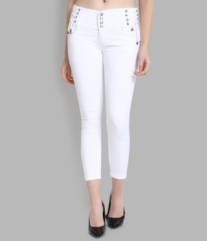 Share 72+ white denim jeans womens super hot