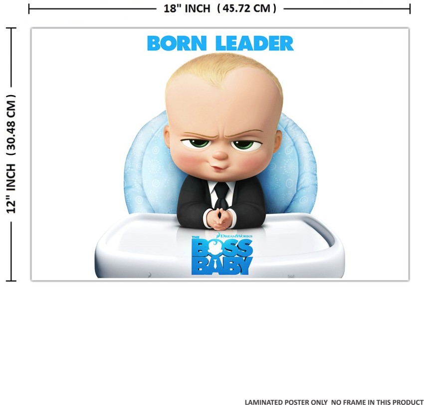 Boss Baby Poster | Born Leader Baby | Hd Poster For Wall Decor (300Gsm  Thick Paper, Gloss Laminated) Photographic Paper - Children, Decorative,  Movies, Animation & Cartoons Posters In India - Buy Art, Film, Design,  Movie, Music, Nature And Educational ...