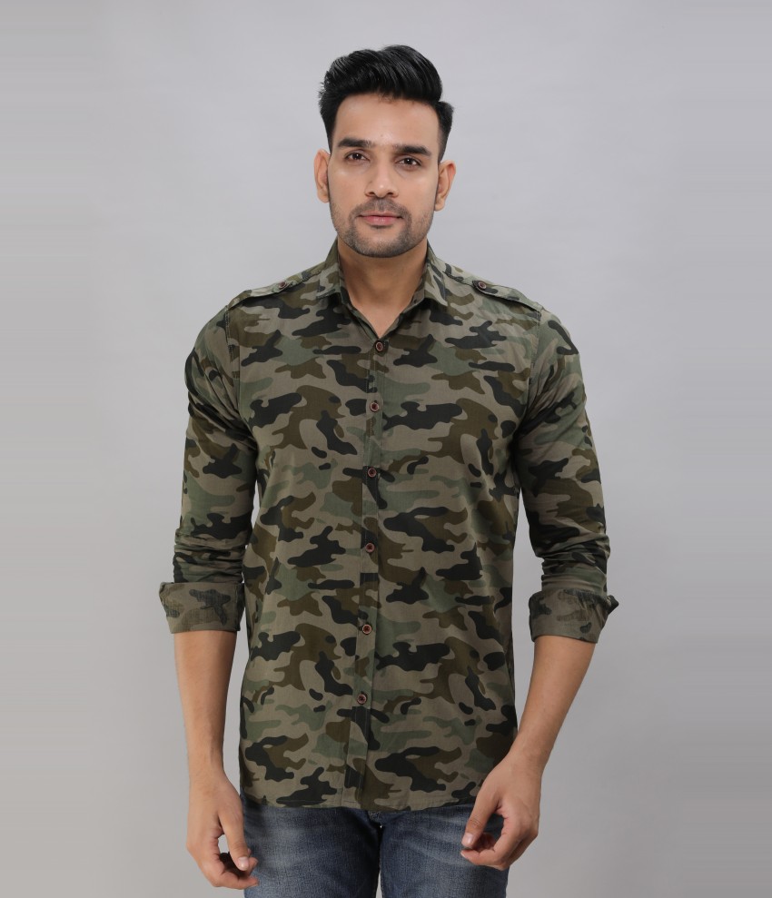 Lee Cross Military Camouflage Cotton Shirt