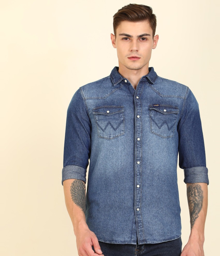 Wrangler best sale shirt flipkart