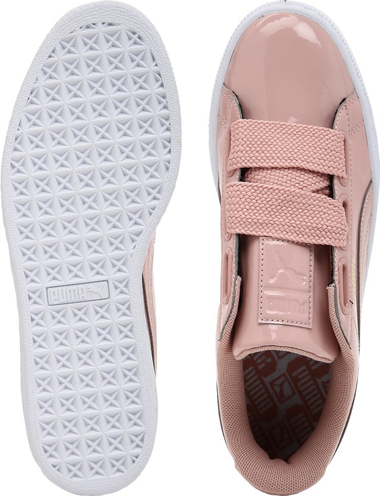 Puma basket heart peach beige cheap