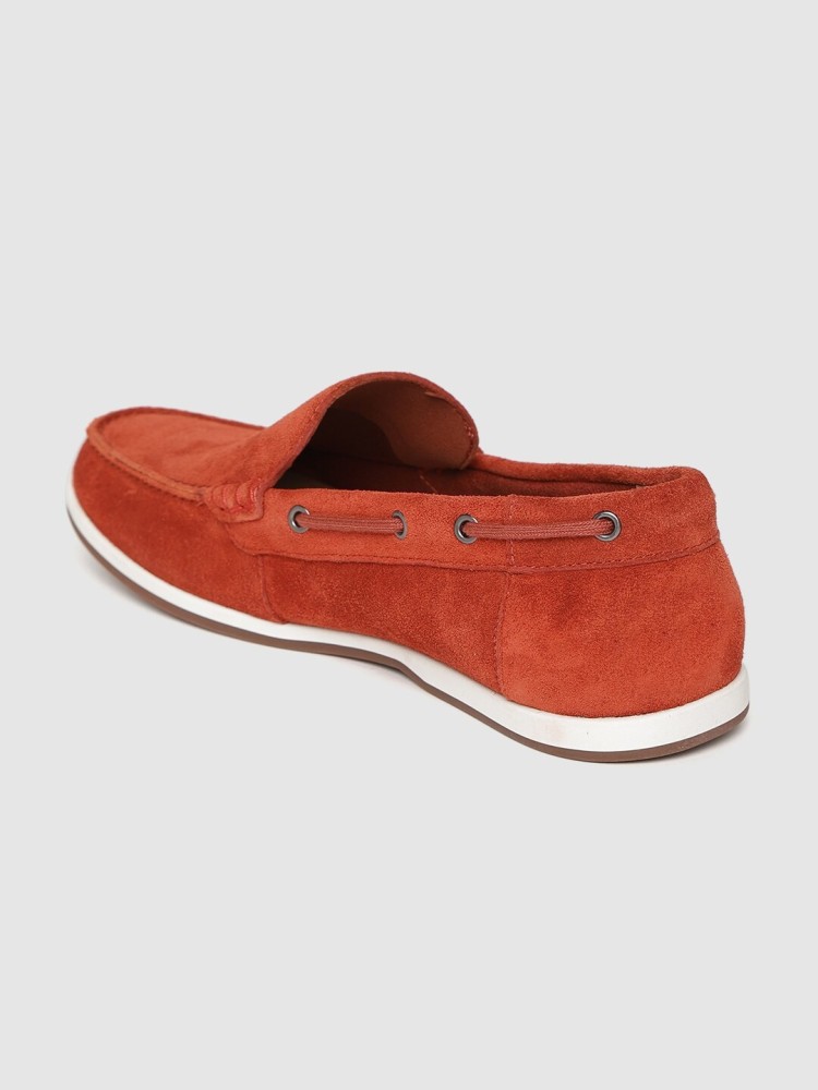 Clarks sales red loafers