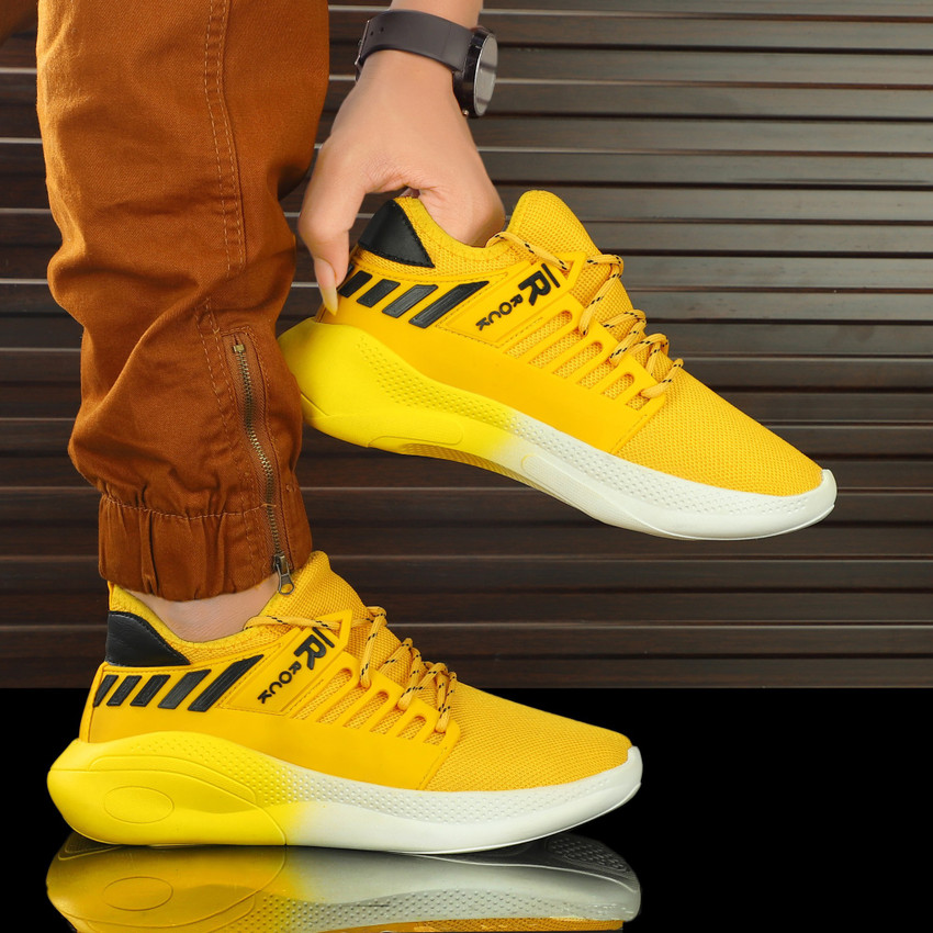 Yellow color shoes top