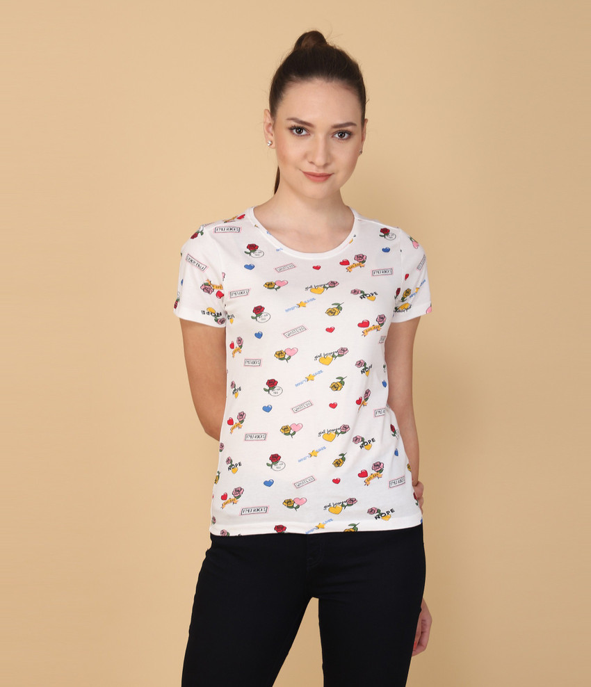 flying machine white t shirt