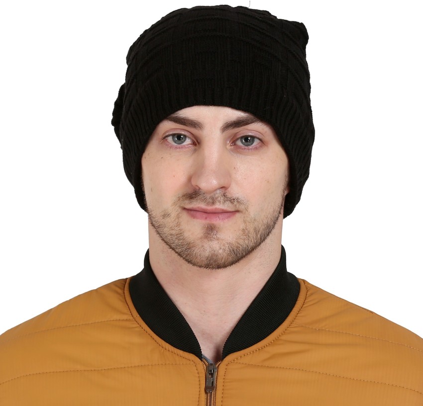 Buy Roadster Unisex Grey Self Design Beanie - Caps for Unisex 7463667