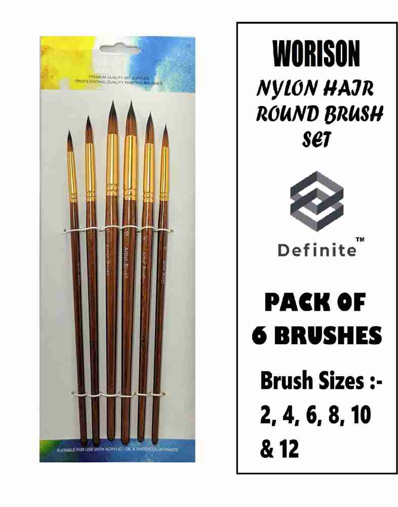 REHTRAD 10 Pieces Paint Brush Set for Acrylic Painting/Watercolor/Oil  Painting?Professional Round Pointed Tip Painting Brushes Set? Fine Tip  Paint Brush Set (10 Pcs) 