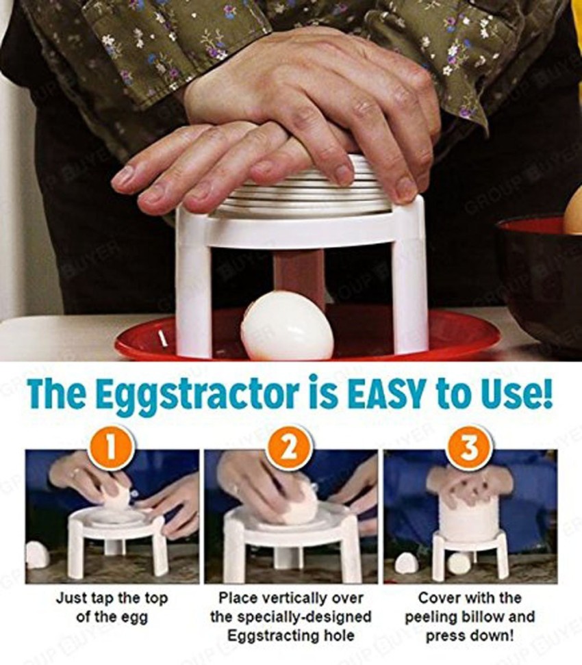 Eggstractor Egg Peeler, Boiled Egg Shell Peeling Shell Remover