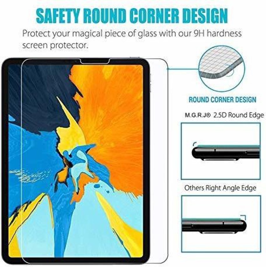 GRIPP 0.3mm Ultimate HD Crystal Clear Tempered Glass for iPad Air 10.9 Screen Protector 2.5D Rounded Edges, Anti Scratch Bubble Free, Slim Design