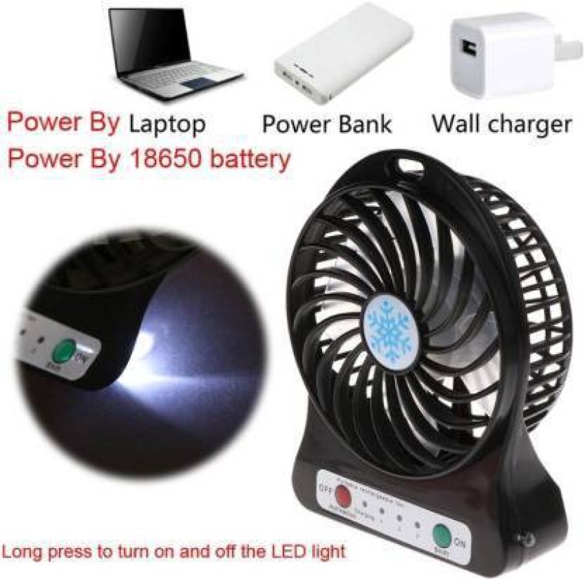 Portable mini charger deals fan