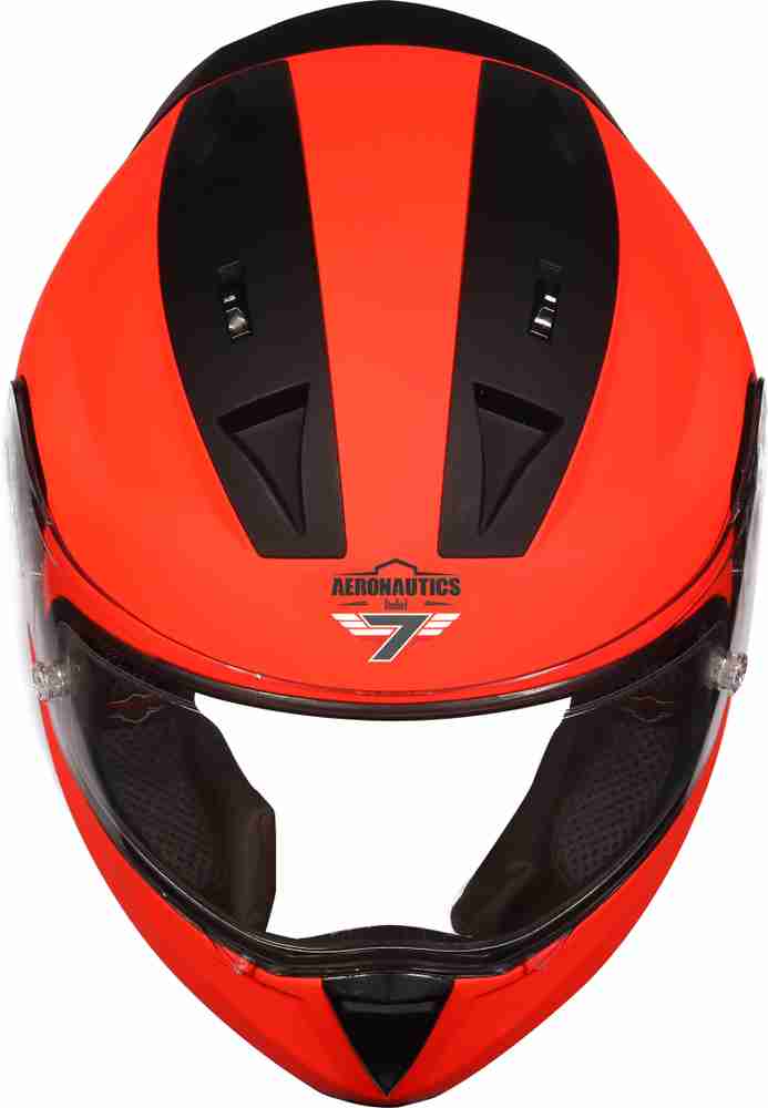 Steelbird SA 1 7Wings Aeronautics Full Face Helmet in Glossy Fluo