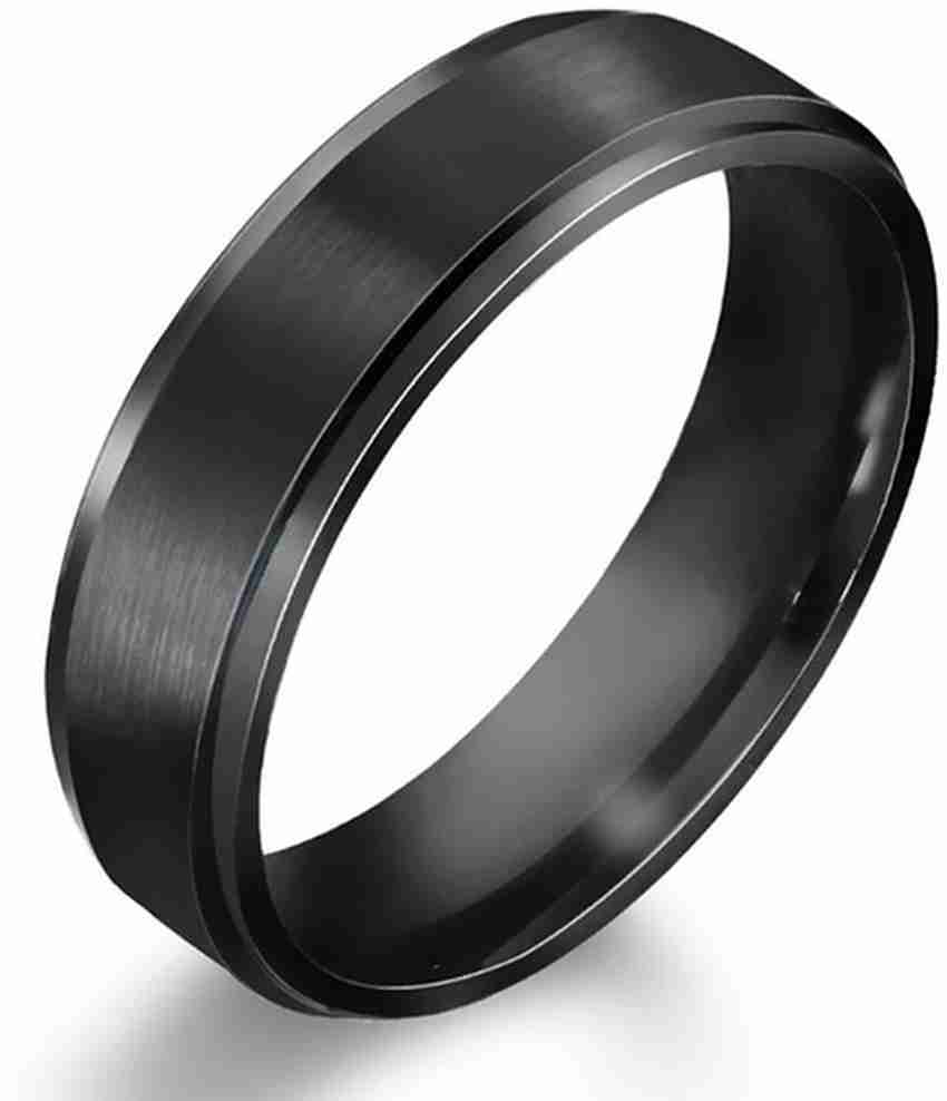 Mens black steel ring new arrivals