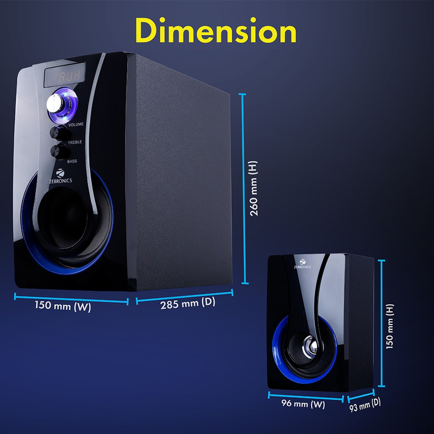 Zebronics speakers cheap 2.1 flipkart