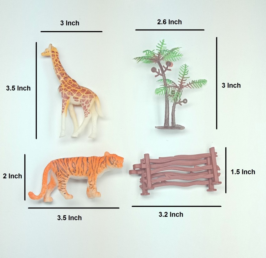 Animal World Zoo Model Figure Action Toy Set