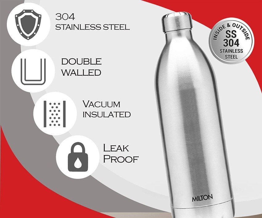 Buy Milton Thermosteel Water Bottle With Jacket - Stainless Steel