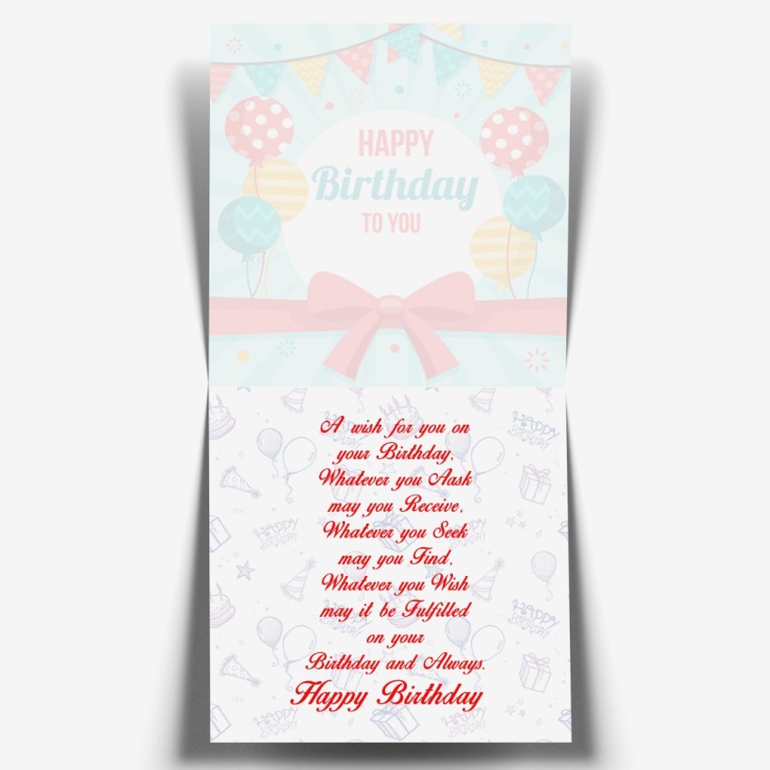 Prayas Craft Happy Birthday Printed Greeting Card- Birthday card for  Boyfriend Greeting Card Price in India - Buy Prayas Craft Happy Birthday  Printed Greeting Card- Birthday card for Boyfriend Greeting Card online