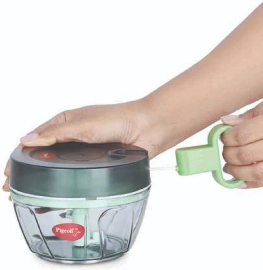 Buy Pigeon By Stoverkraft Handy Mini Plastic Chopper With 3 Blades,  Greenfor Vegetable At Best Price In India