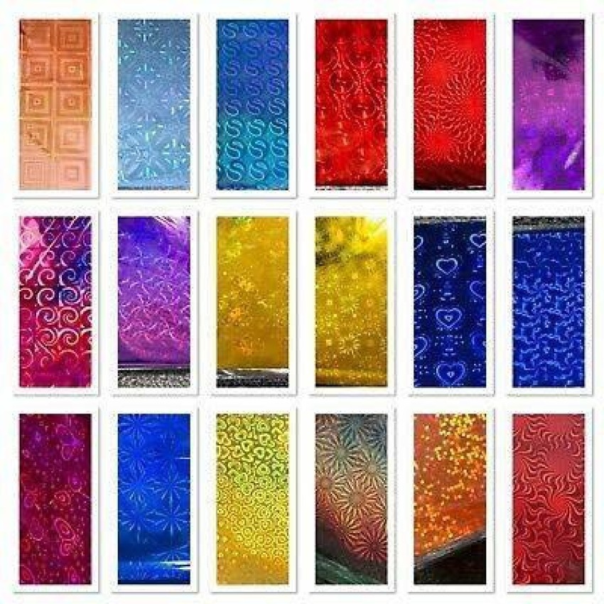 Holographic Metallic Gift Paper Wrapping Sheets 65cm X 45cm Pack of  25-Sheets