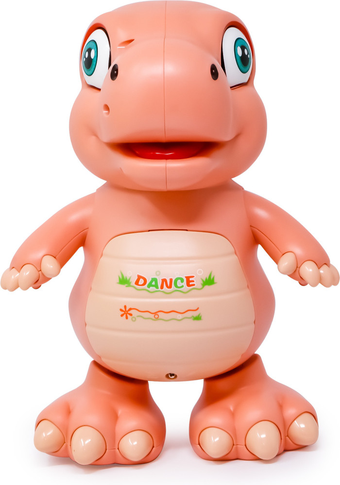 Musical dinosaur toy top