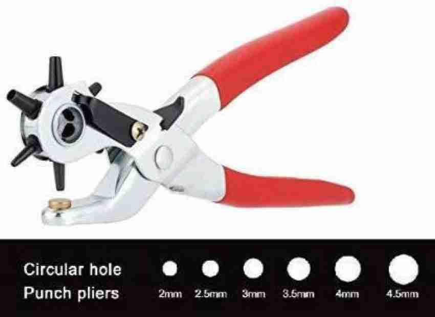 SK TRADERS Belt hole puncher - Leather hole punch tool - 6 hole