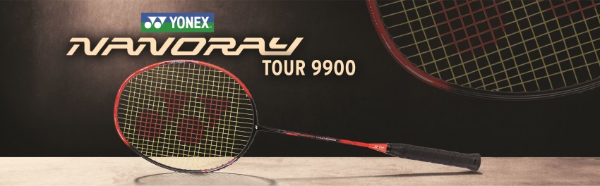 YONEX NANORAY TOUR 9900 Red, Black Strung Badminton Racquet - Buy