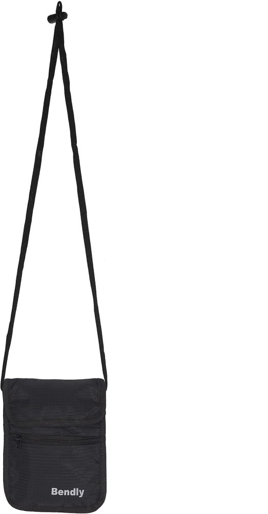 Bendly Black Sling Bag NECKFLAPBLK BLACK Price in India Flipkart