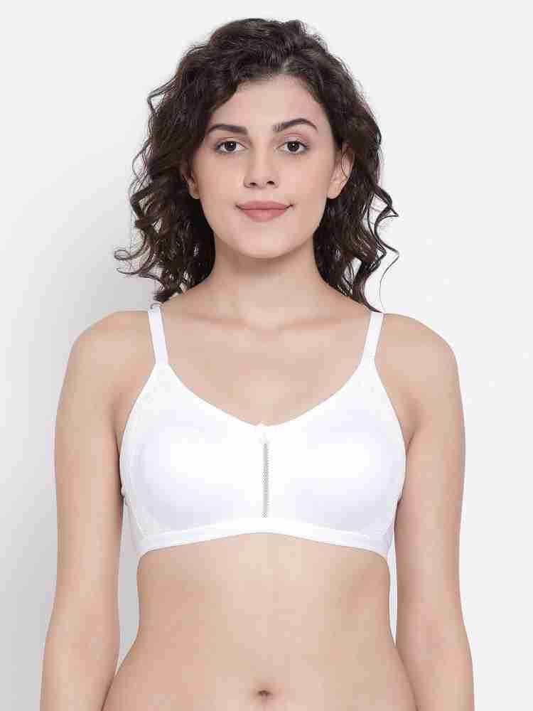 Buy Non-Padded Non-Wired High Support Full Figure Bra in White - Cotton -  Women's Bra Online India - BR2052R18 | Clovia
