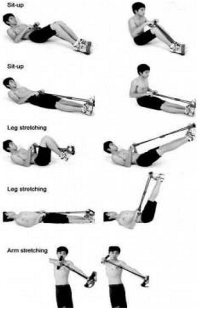 Double spring tummy online trimmer exercise