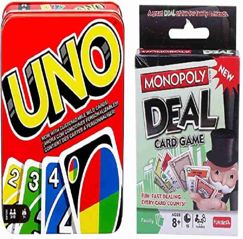  Uno Flip! and Monopoly Deal 2-Pack : Toys & Games