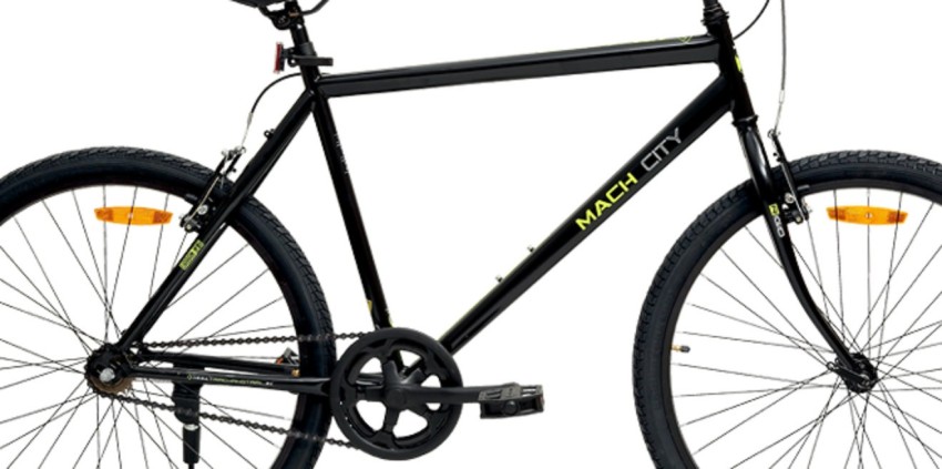 Mach City IBike Single Speed Black 26 inch 26 T Road Cycle