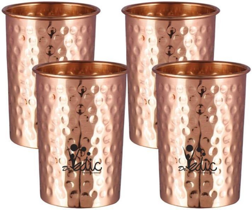 India Pure Copper Glass, Plain Design Tumbler Cup for Water Storage