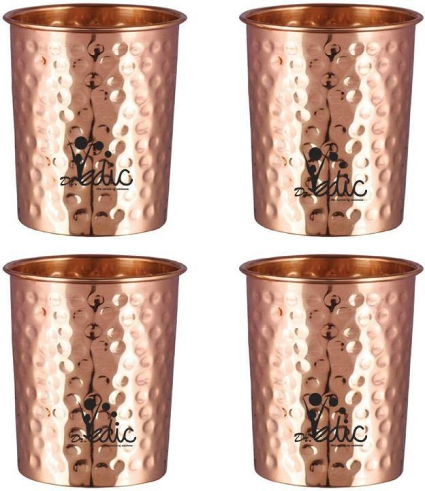 India Pure Copper Glass, Plain Design Tumbler Cup for Water Storage