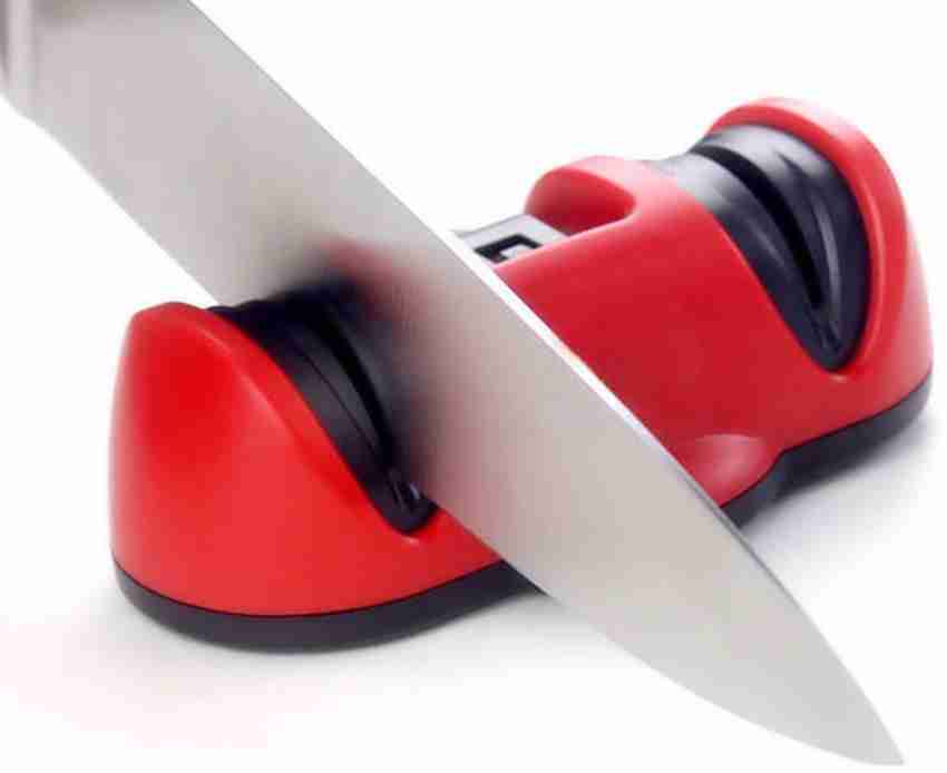 1pc/4 Stages (black&red) Portable Knife Sharpener For Ceramic And