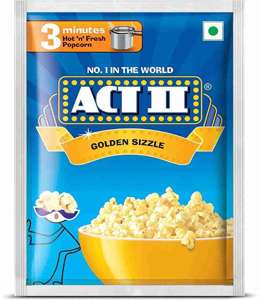 ACT II INSTANT POPCORN GLODEN SIZZLE 41 G PACK OF 6 BUTTERY