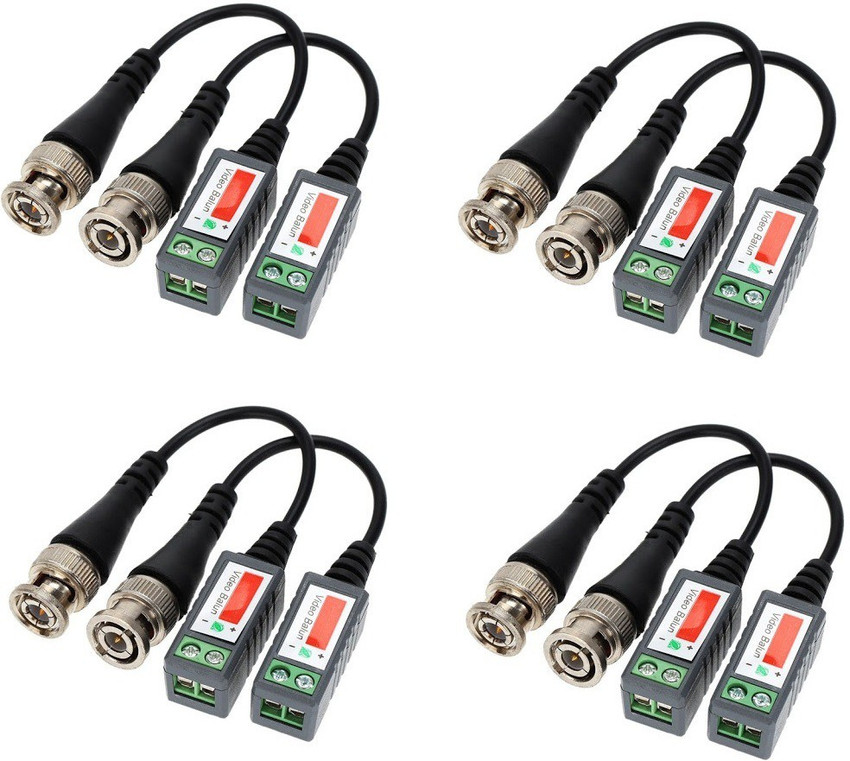 TAAPSEE CCTV Camera BNC Male UTP CAT5 Video Balun Balloon ballun