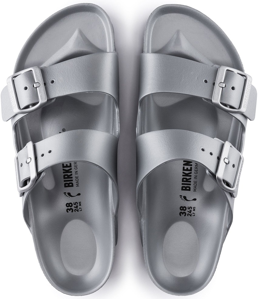 Birkenstock silver online sandals