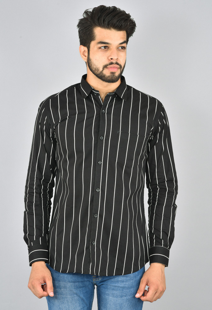 gold and black striped shirt