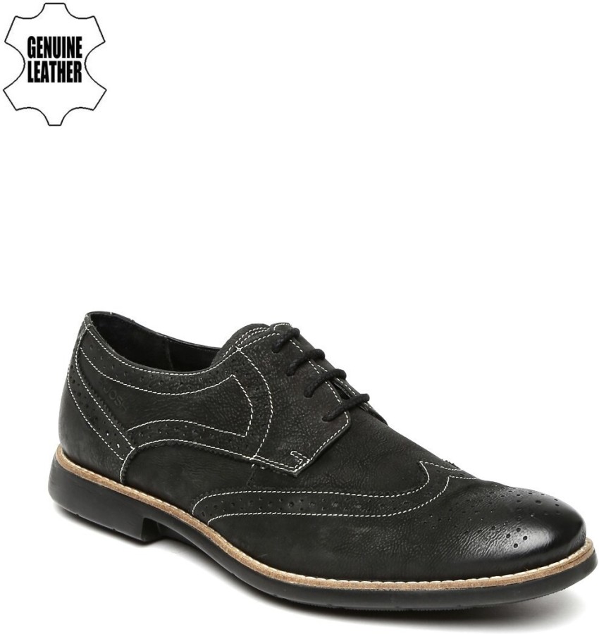 RUOSH Ruosh Smart Casual Men Black Leather Brogues Corporate Casuals For Men Buy RUOSH Ruosh Smart Casual Men Black Leather Brogues Corporate Casuals For Men Online at Best Price Shop