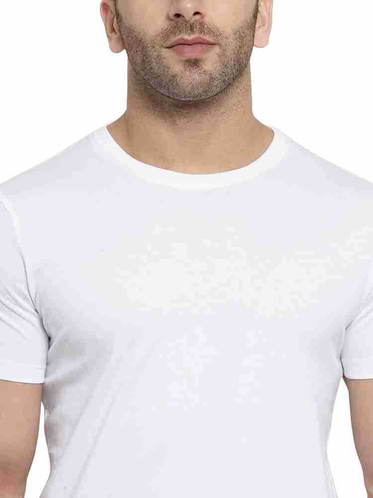 round neck white t shirt