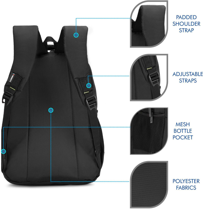 Priority Hotstar 028 40 L Laptop Backpack Black Price in India Flipkart
