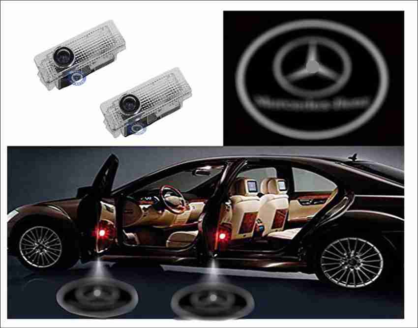 Car door outlet emblem lights