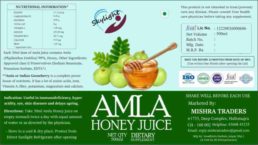 Honey hotsell amla benefits