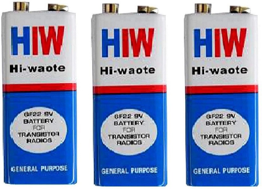 shop shandaar 9 Volts HLW/HIW Hi-Power/Waote 6F22M High Power Long Life  Batteries (3 Pcs) Electronic Components Electronic Hobby Kit Price in India  - Buy shop shandaar 9 Volts HLW/HIW Hi-Power/Waote 6F22M High