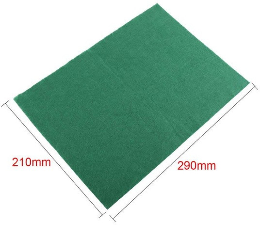 R H lifestyle Dark Red Color A4 Nonwoven Felt Sheet Pack of 10