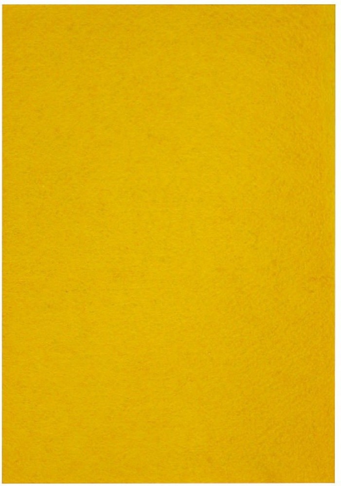 R H lifestyle Yellow Color A4 Nonwoven Felt Sheet Pack of 10 Used