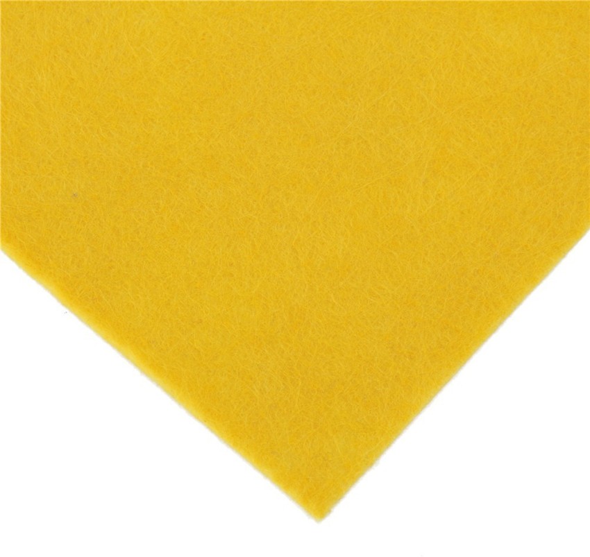 R H lifestyle Yellow Color A4 Nonwoven Felt Sheet Pack of 10 Used